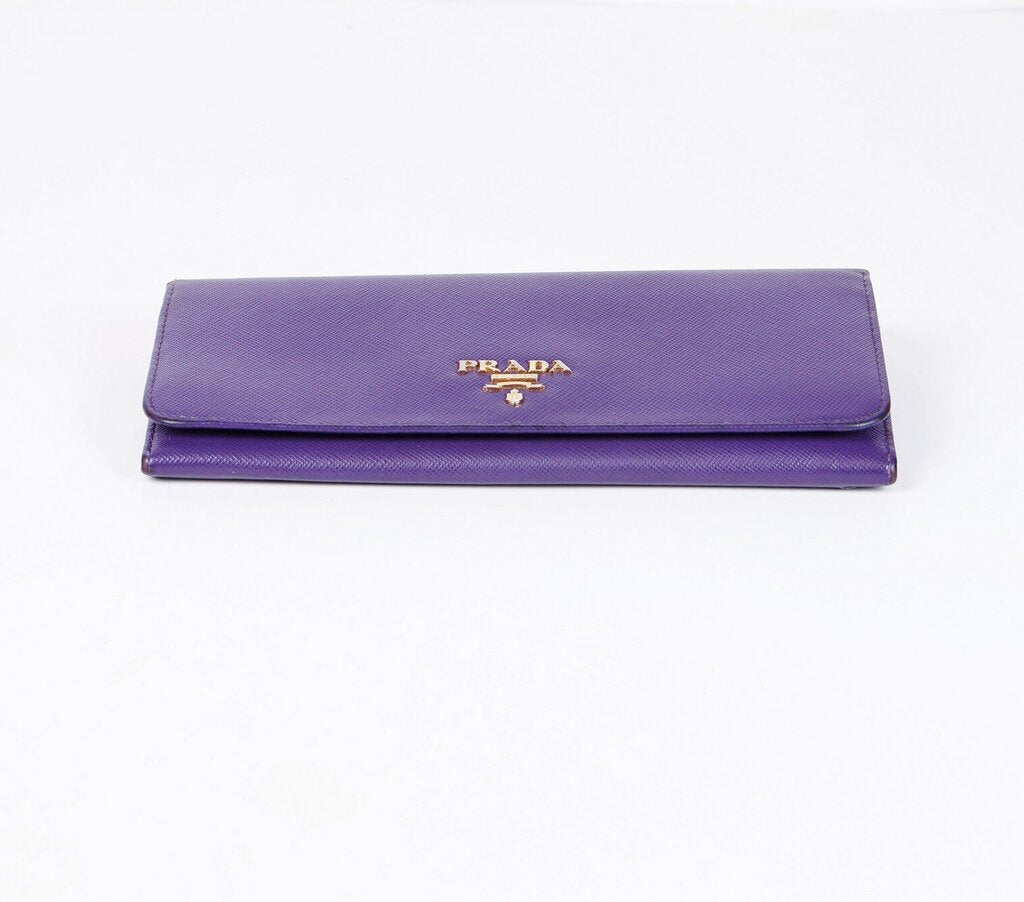 Purple Leather Trifold