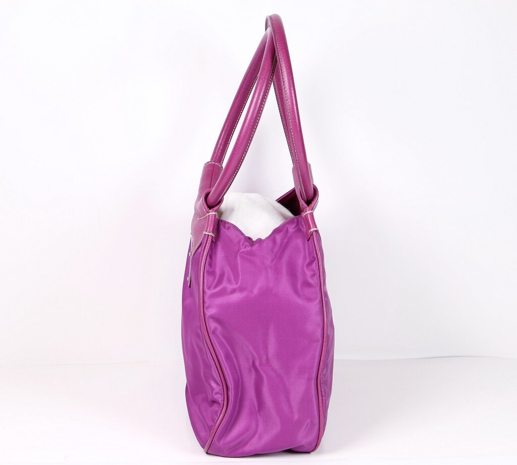 Magenta Ring Handle Shoulder Bag