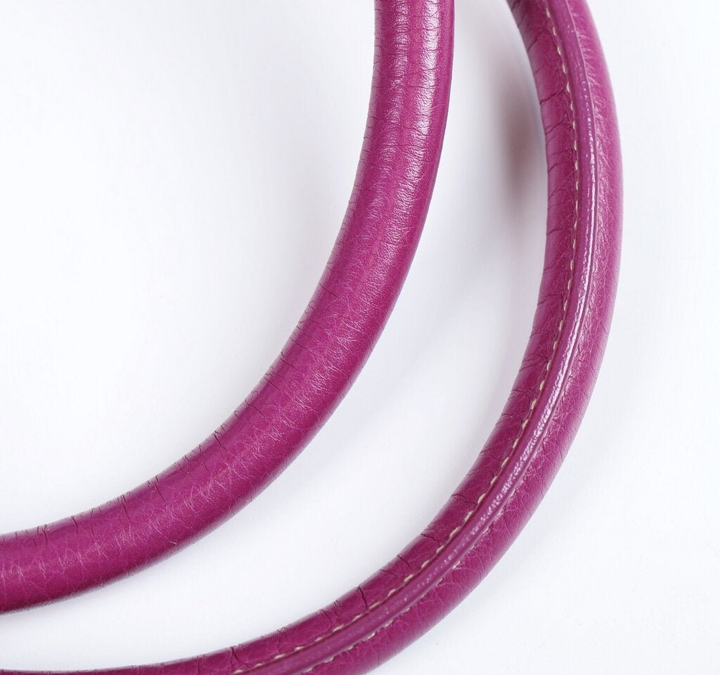 Magenta Ring Handle Shoulder Bag