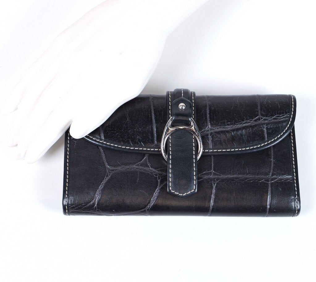 Black Lizard Print Trifold