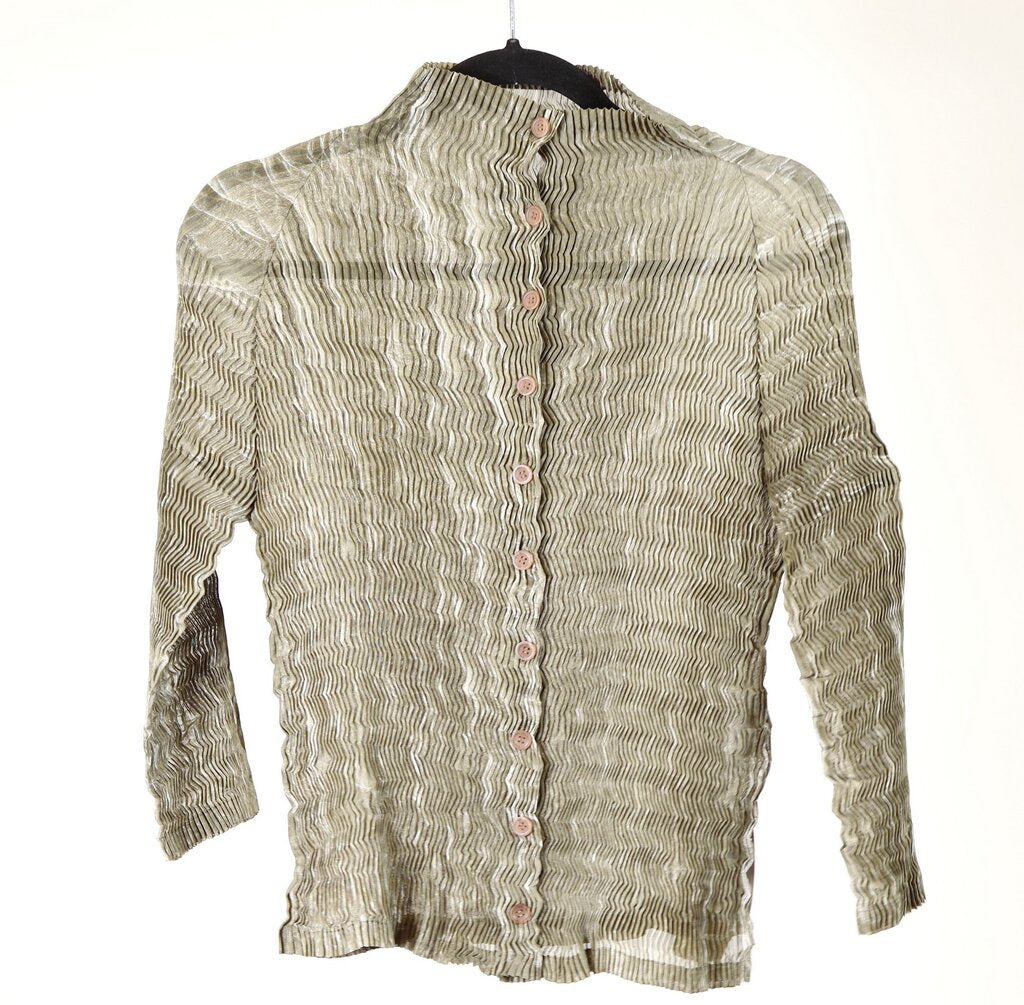Vintage Pleated Blouse (S)
