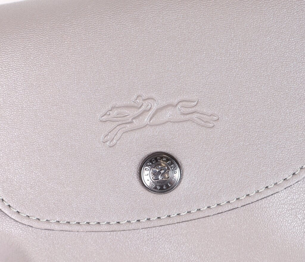 Grey Leather 'Le Pliage Cuir' Tote