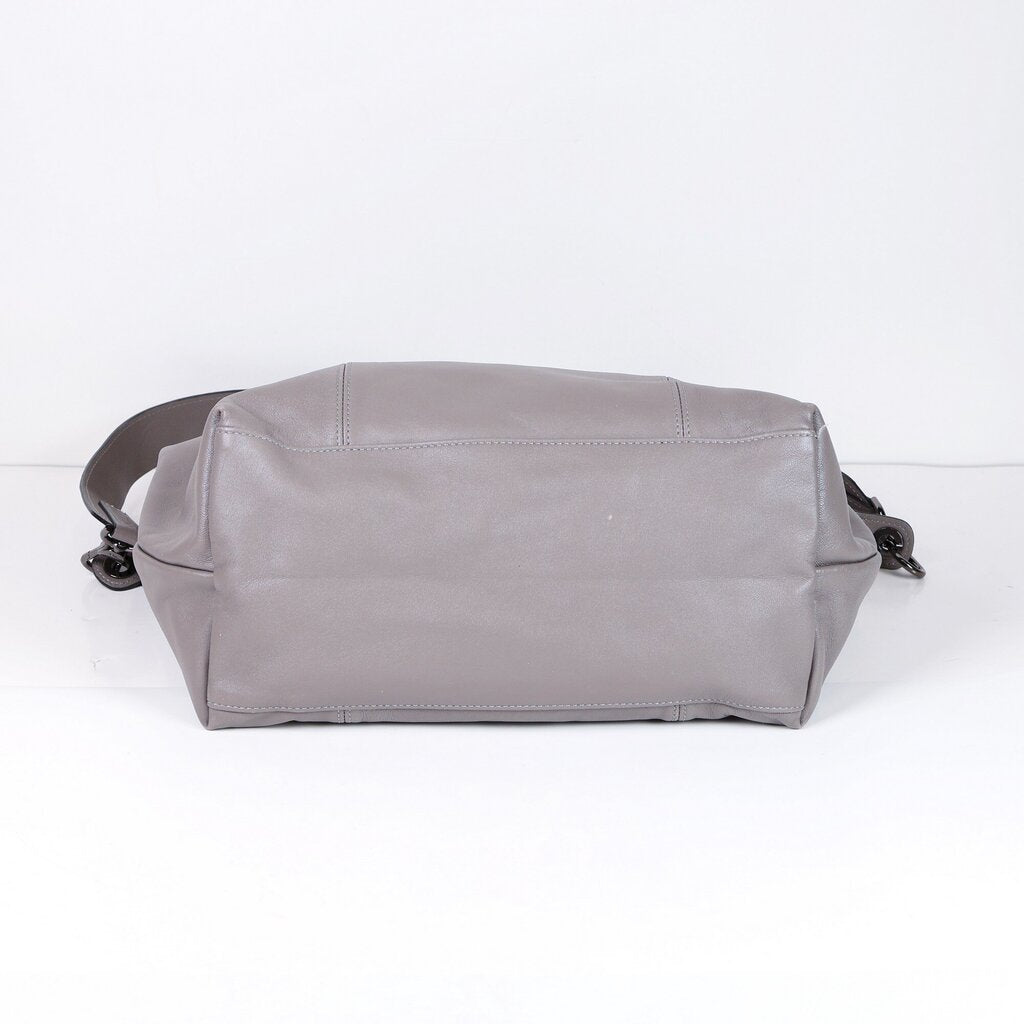 Grey Leather 'Le Pliage Cuir' Tote