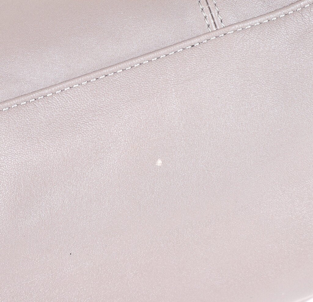 Grey Leather 'Le Pliage Cuir' Tote