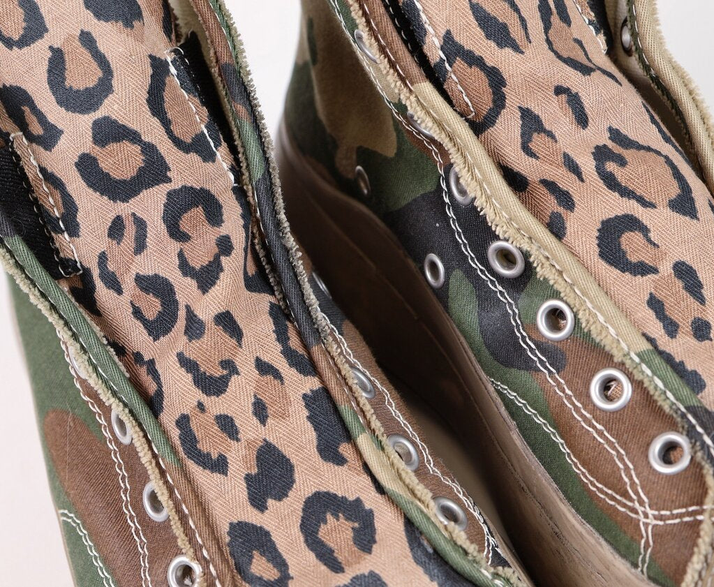 Camo Cheetah Mix Distressed Platform Sneakers (10)