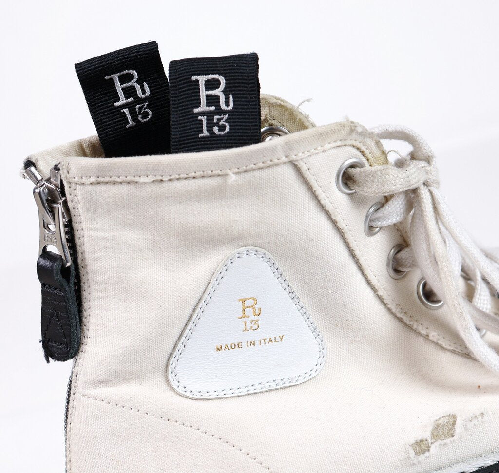 Off-white Distressed Platform High Top Sneakers (10)