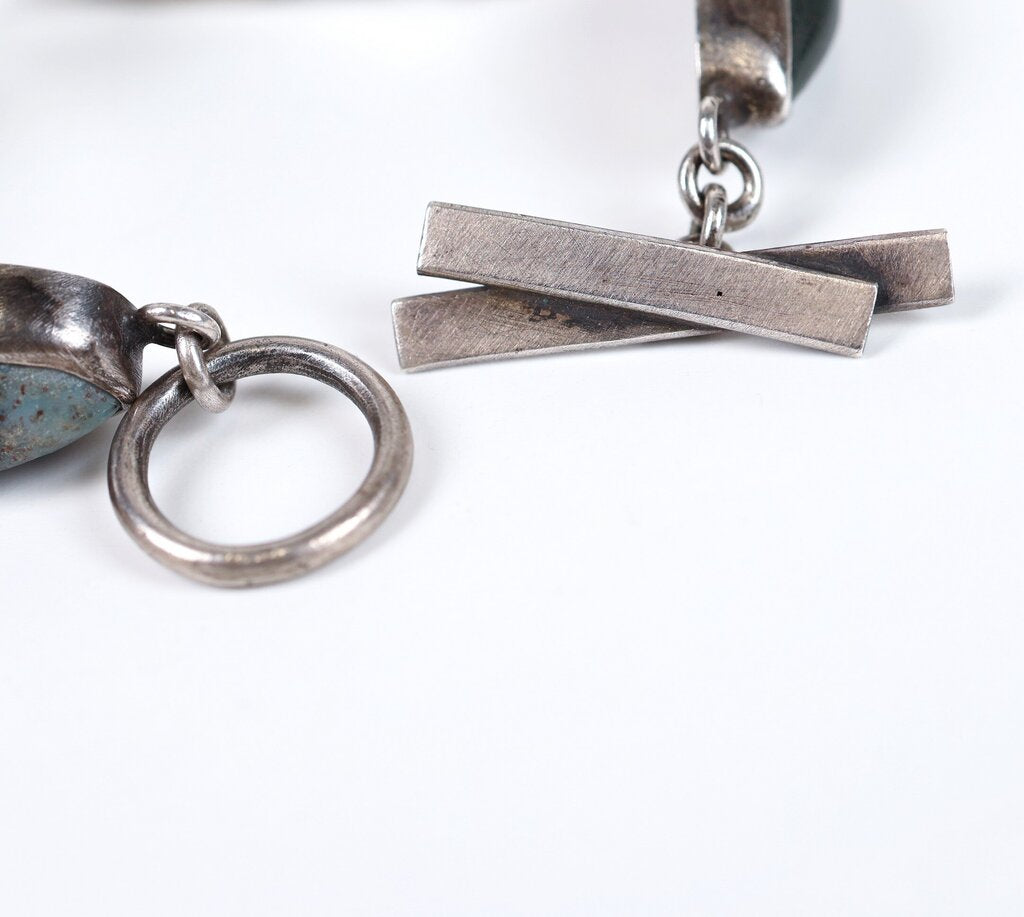 'XL River Rock' Bezel Link Bracelet