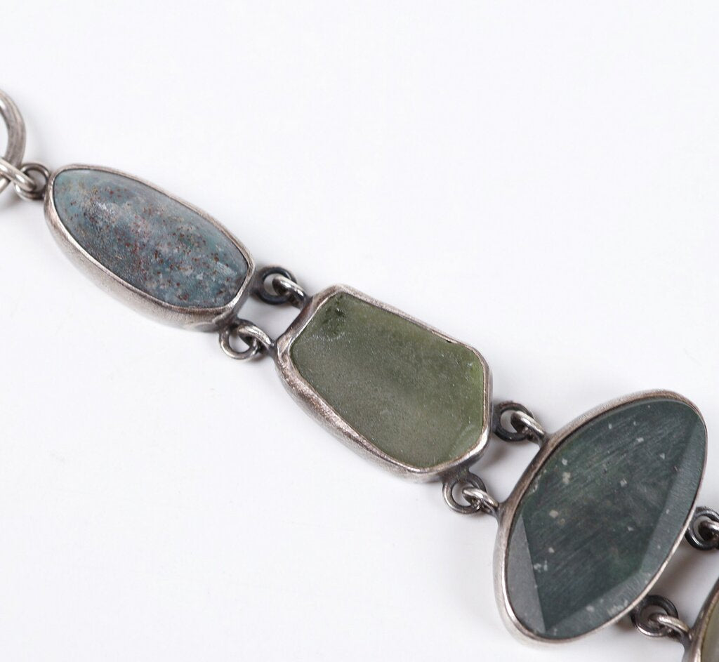 'XL River Rock' Bezel Link Bracelet
