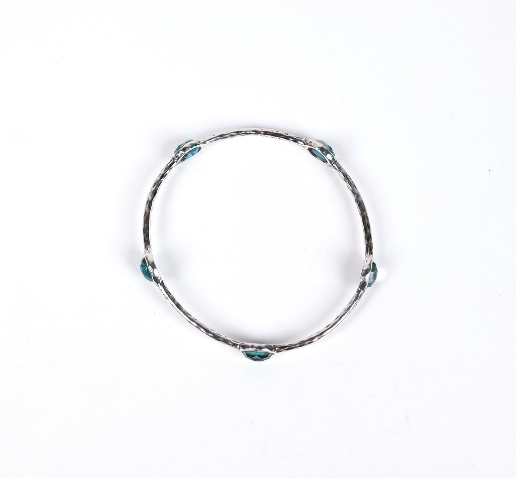 Sterling 5 Stone 'Rock Candy' Bangle