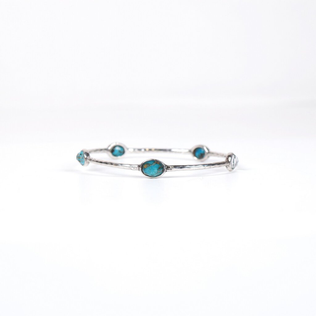 Sterling 5 Stone 'Rock Candy' Bangle