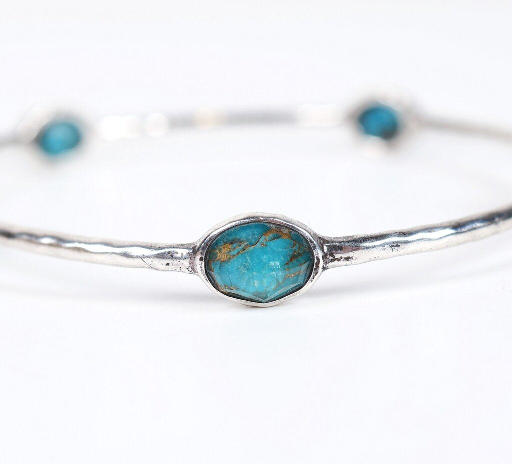 Sterling 5 Stone 'Rock Candy' Bangle
