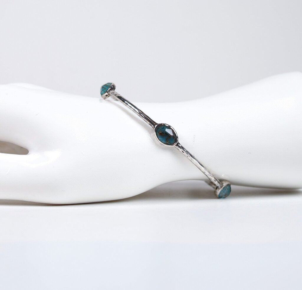 Sterling 5 Stone 'Rock Candy' Bangle