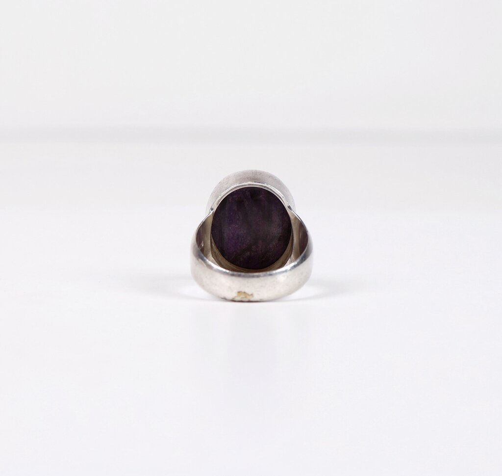 Sterling and Charoite Ring (8.5)
