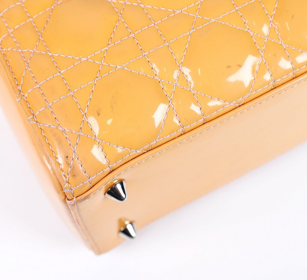 Small Buttercup Patent Leather 'Lady Dior'
