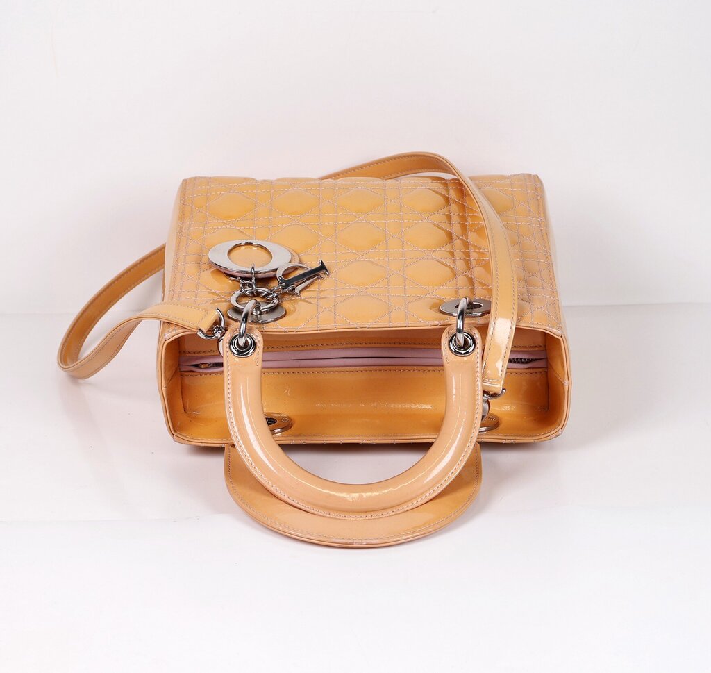 Small Buttercup Patent Leather 'Lady Dior'