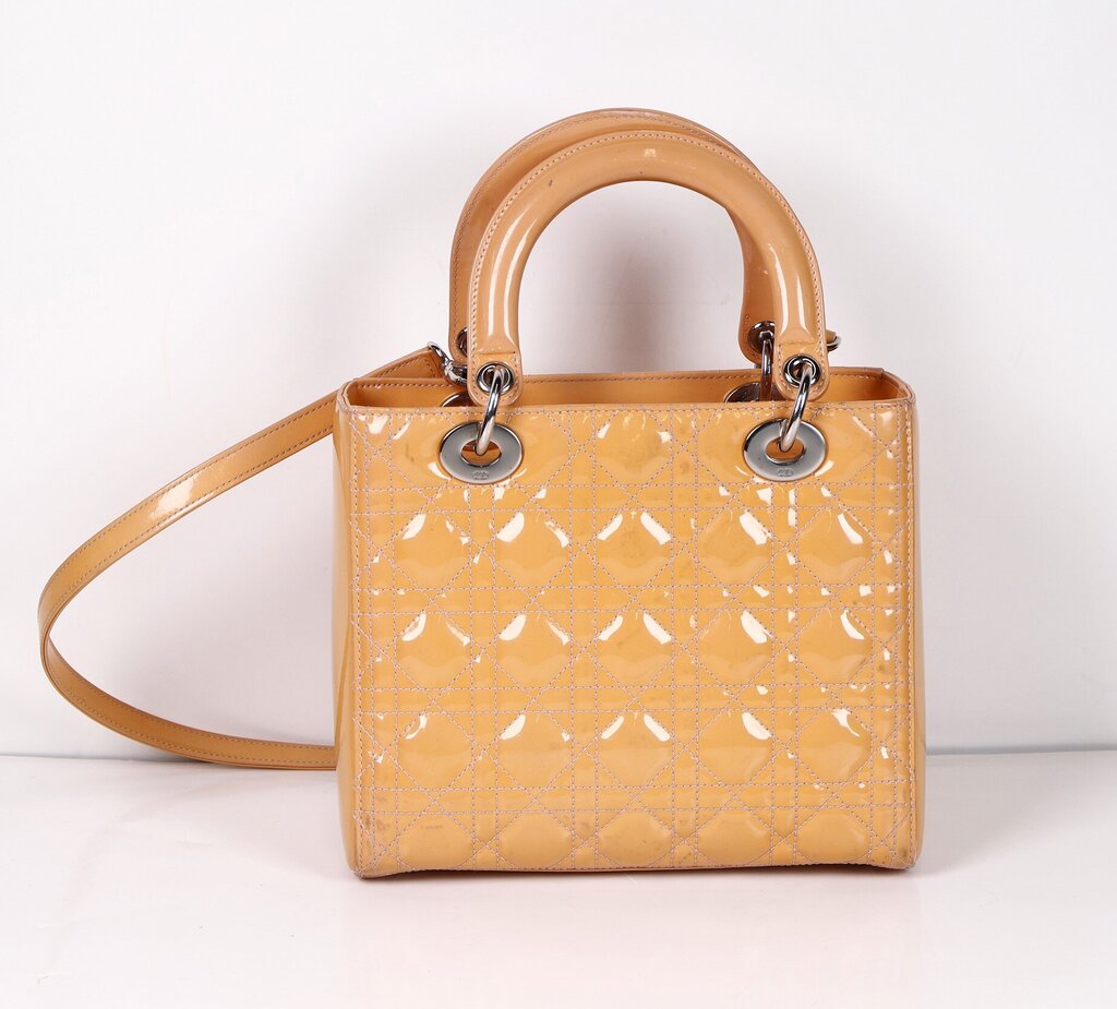 Small Buttercup Patent Leather 'Lady Dior'