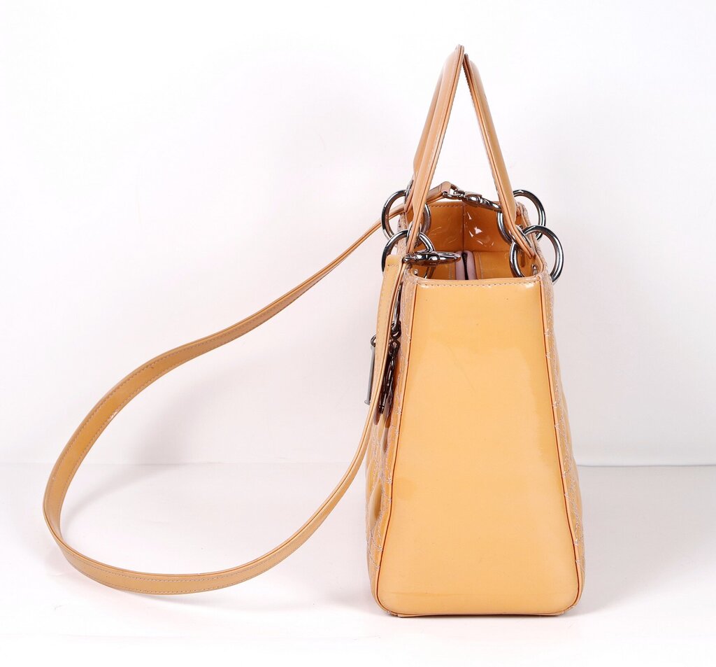 Small Buttercup Patent Leather 'Lady Dior'