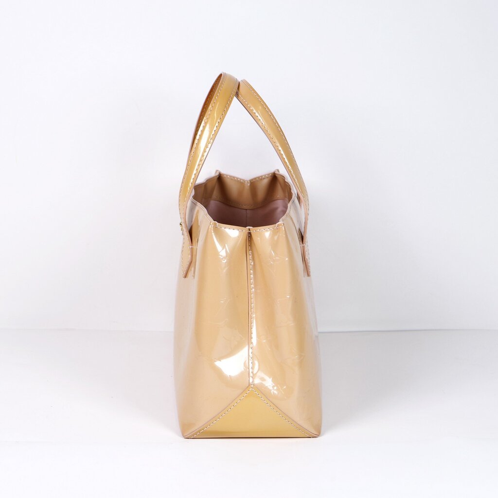 Beige Patent Leather 'Wilshire' Bag