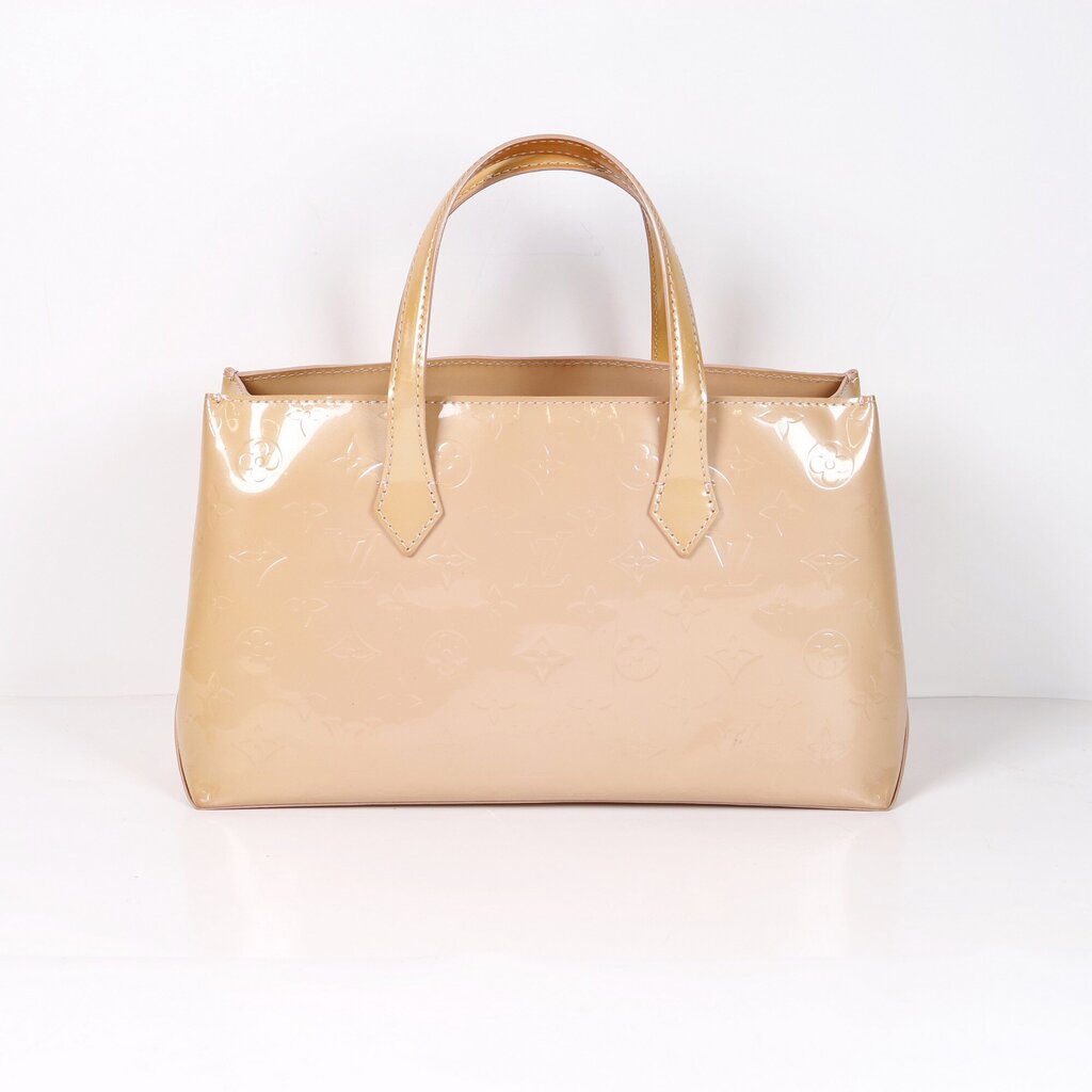 Beige Patent Leather 'Wilshire' Bag