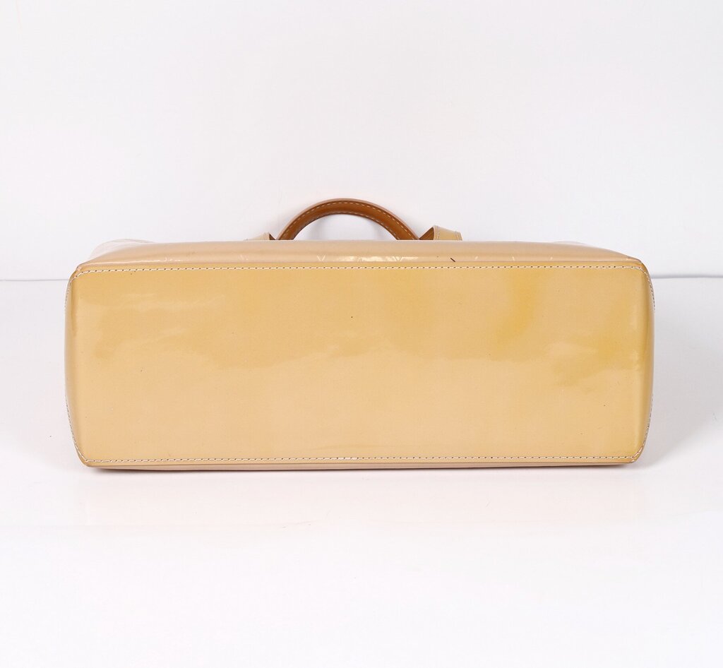 Beige Patent Leather 'Wilshire' Bag