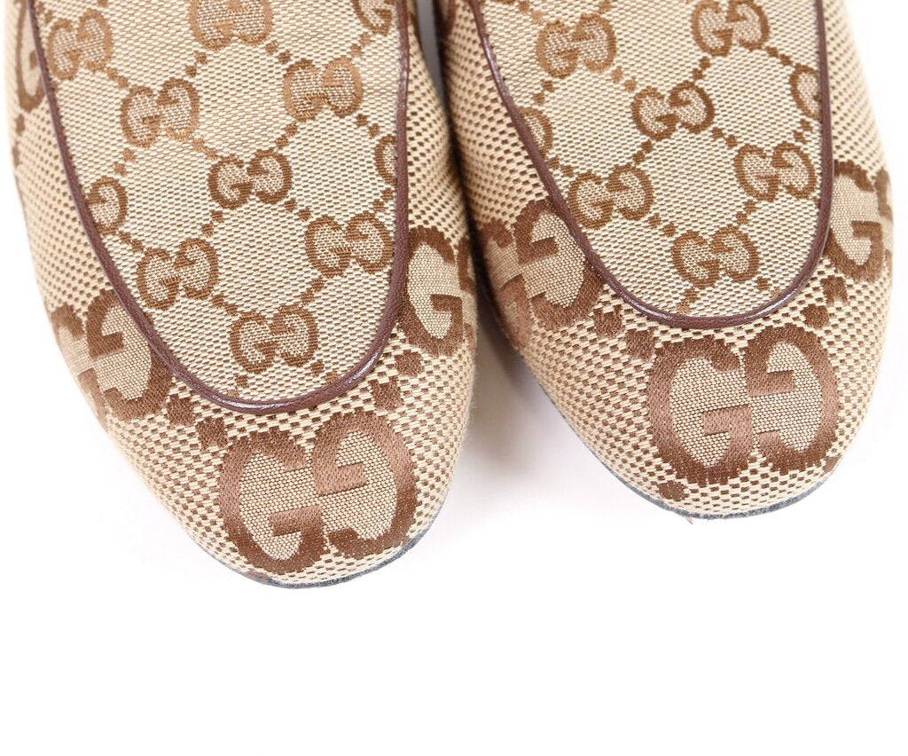 Monogram Mules with Heart Heel (38/8)
