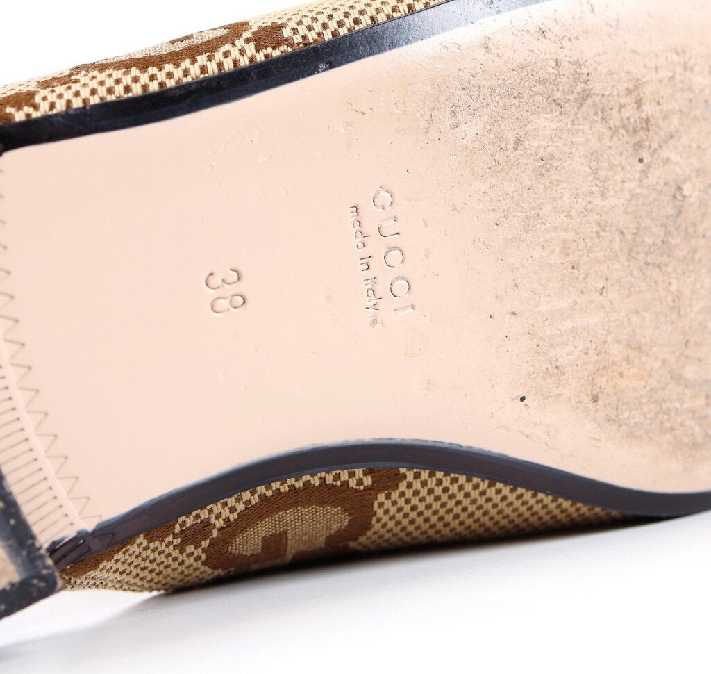 Monogram Mules with Heart Heel (38/8)