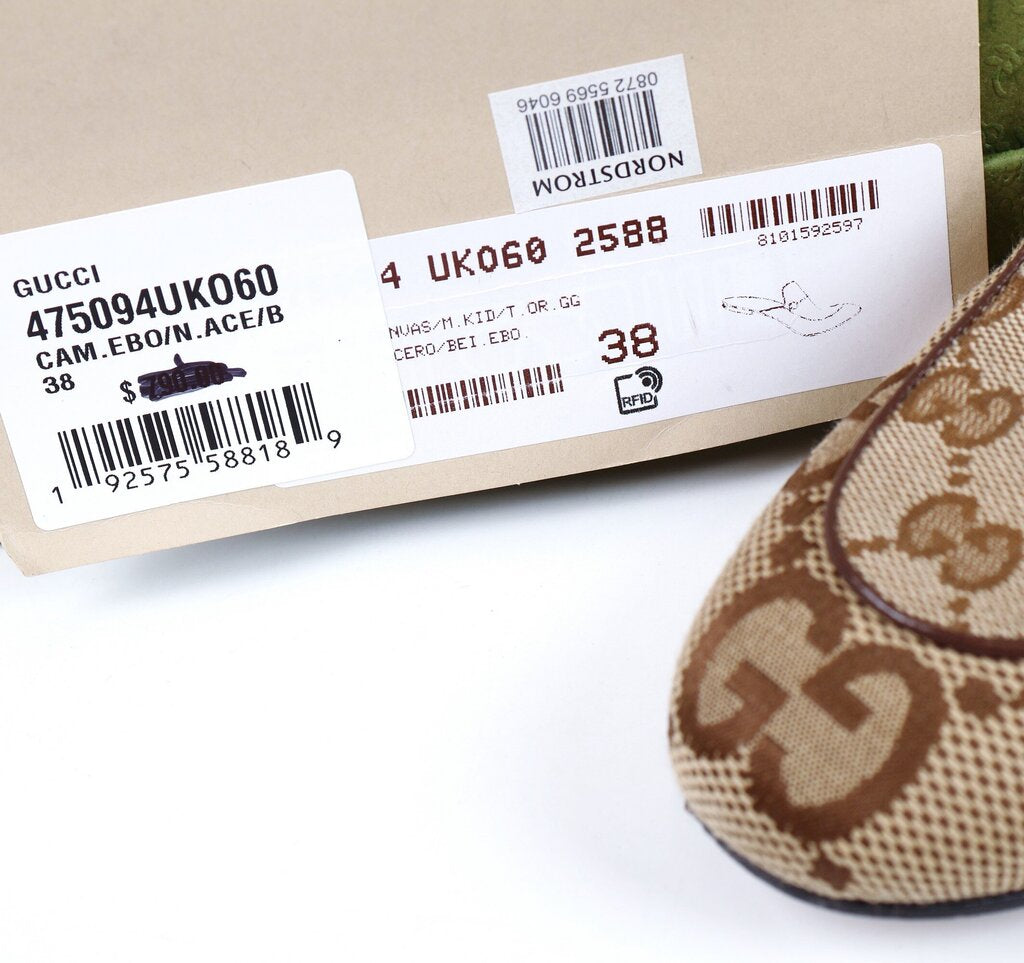 Monogram Mules with Heart Heel (38/8)
