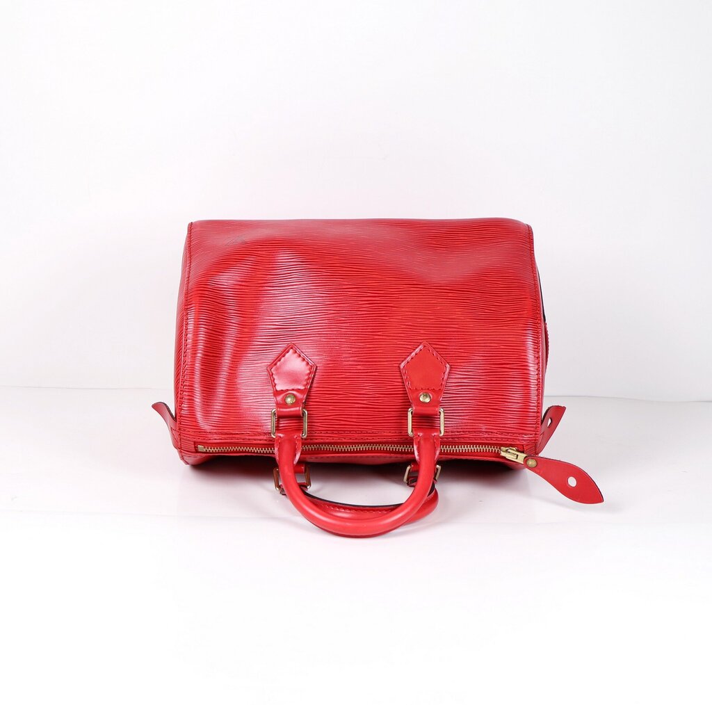 Red Epi Leather "Speedy 25" Bag
