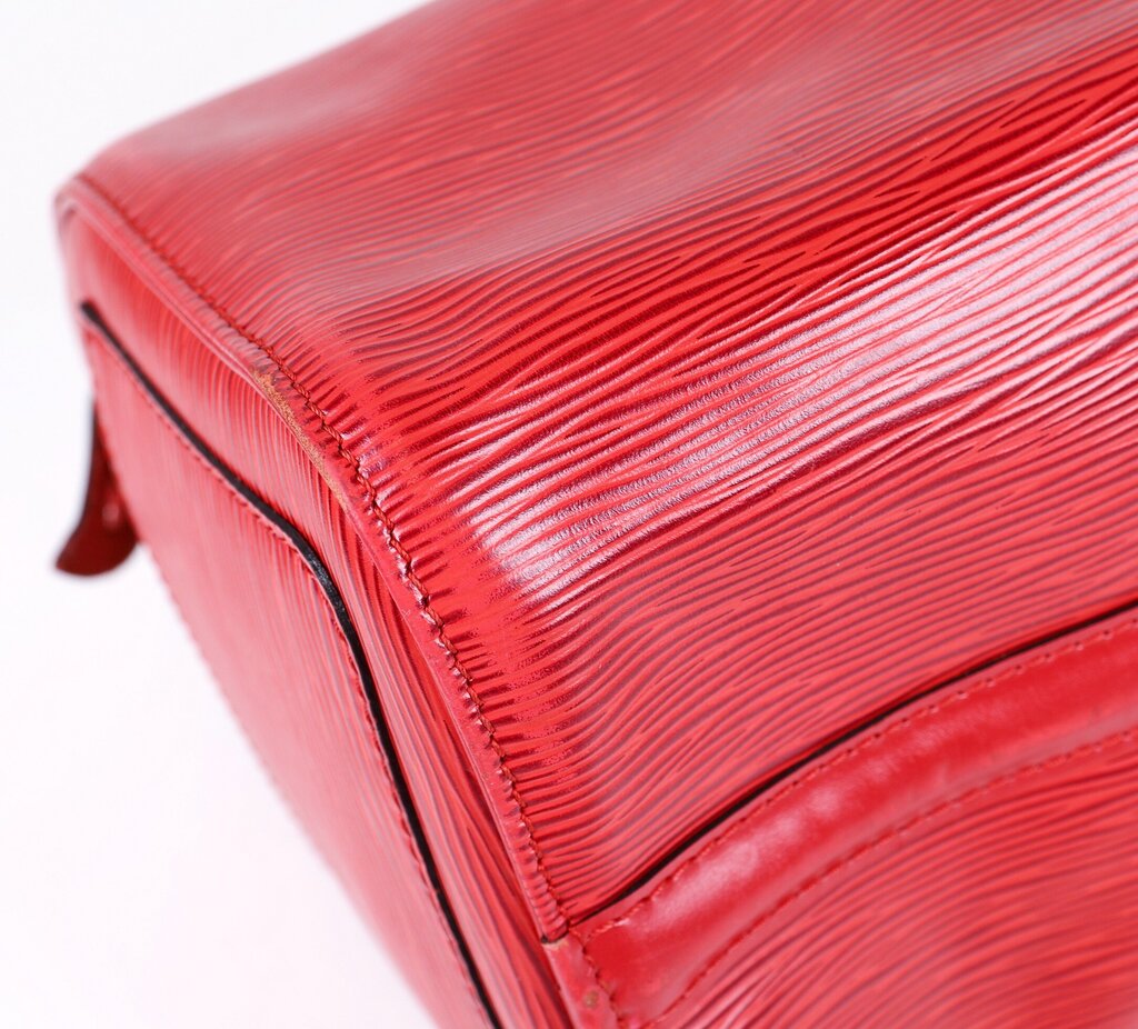 Red Epi Leather "Speedy 25" Bag