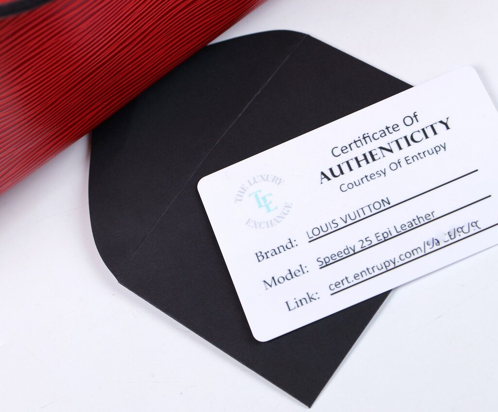 Red Epi Leather "Speedy 25" Bag