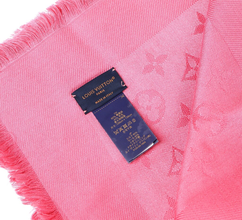Pink LV Monogram Shawl/Scarf