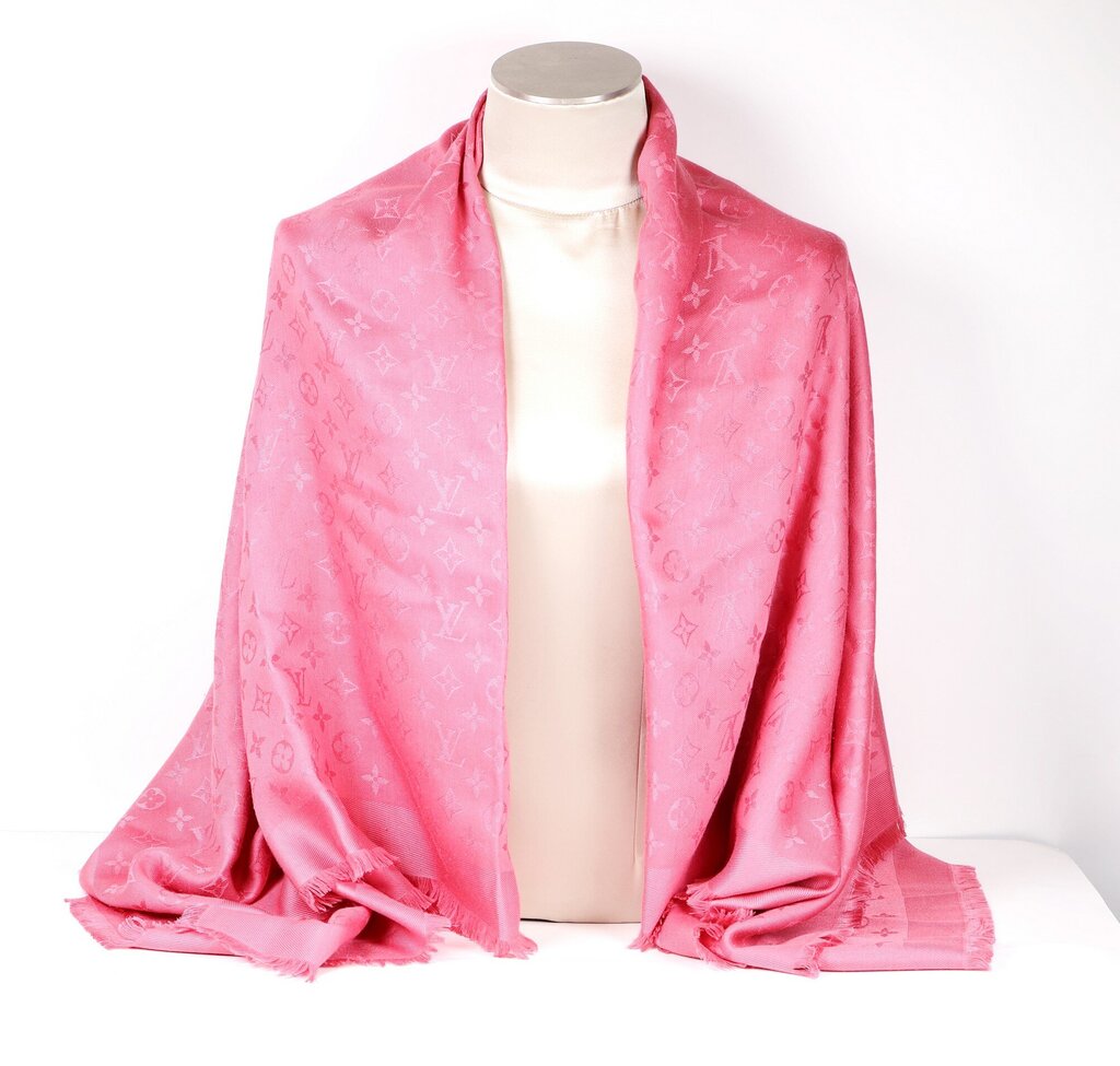 Pink LV Monogram Shawl/Scarf