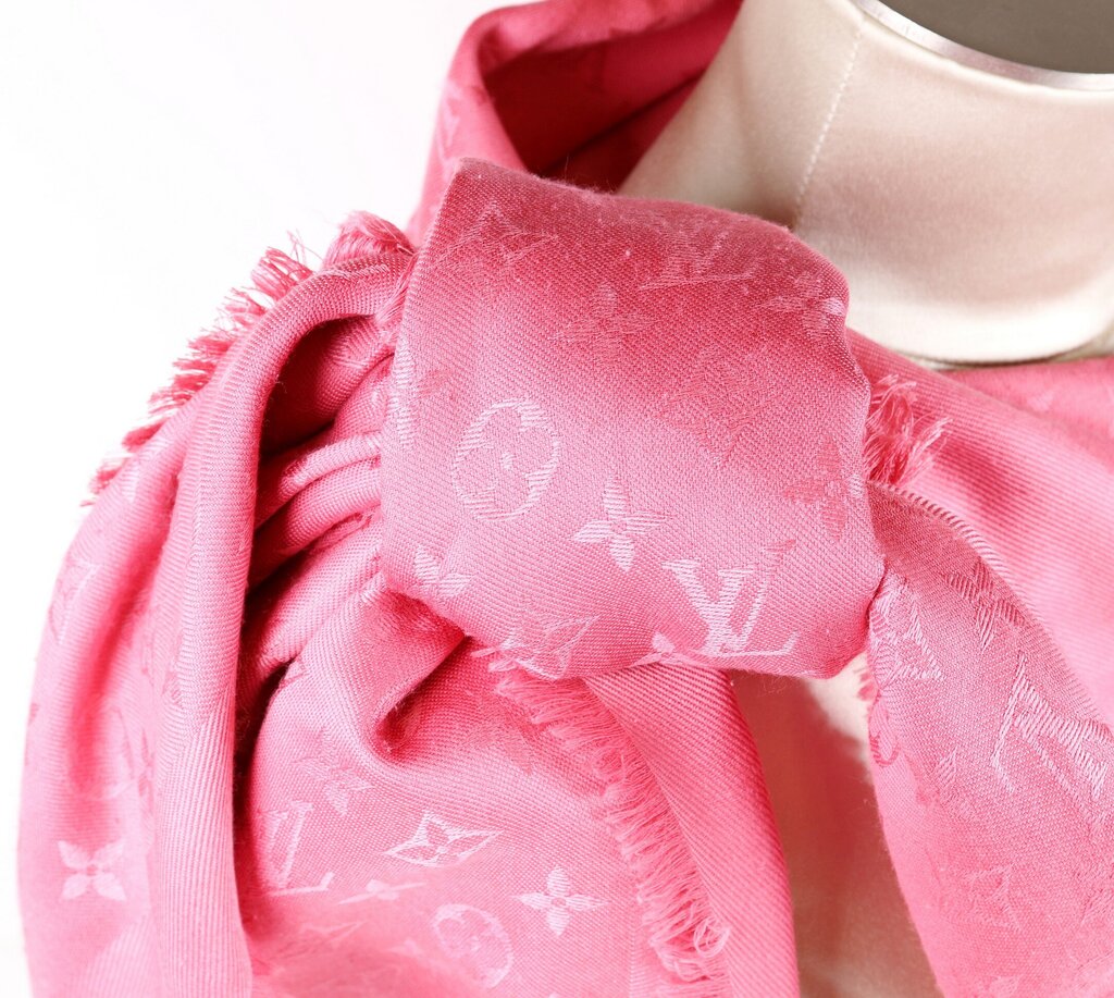 Pink LV Monogram Shawl/Scarf