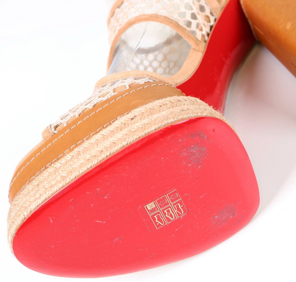 Brown woven Platform Heels (39/9)