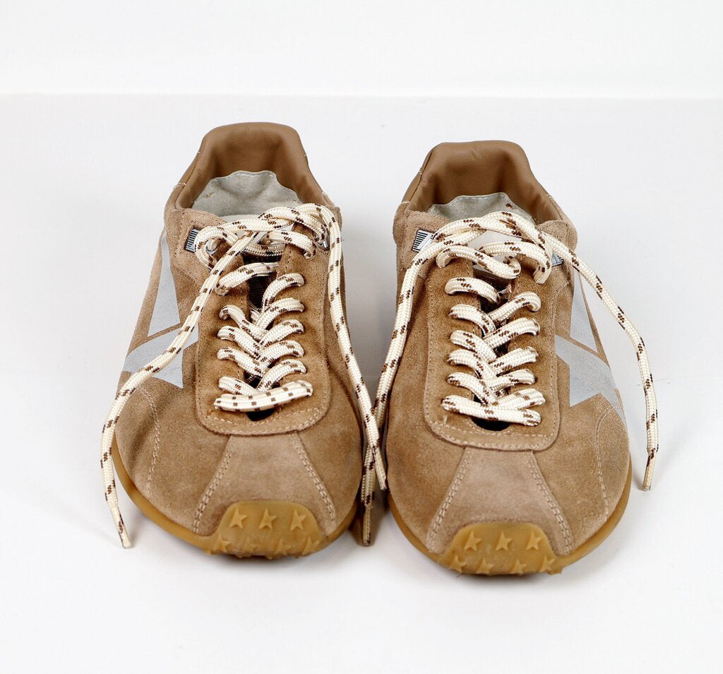 Brown Suede "Marathon" Low Top Sneakers (6)