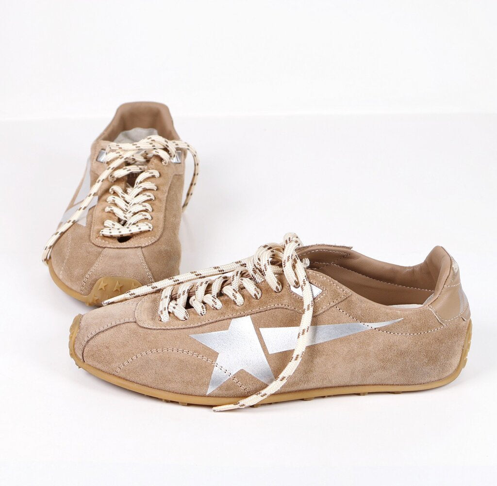 Brown Suede "Marathon" Low Top Sneakers (6)
