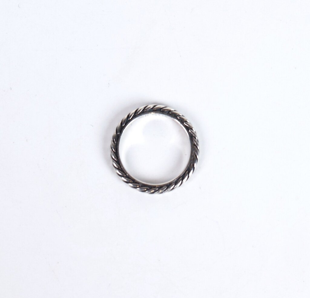 Sterling 'Cable Band' Ring (5.5)