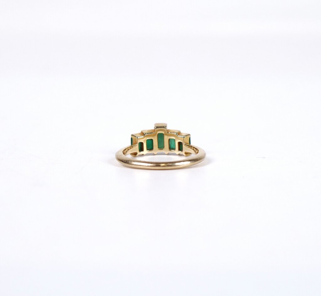 14K and Emerald Deco Style Ring (6)