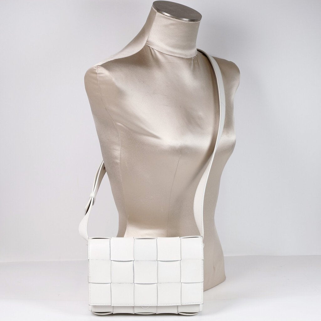 White Cassette Medium Crossbody