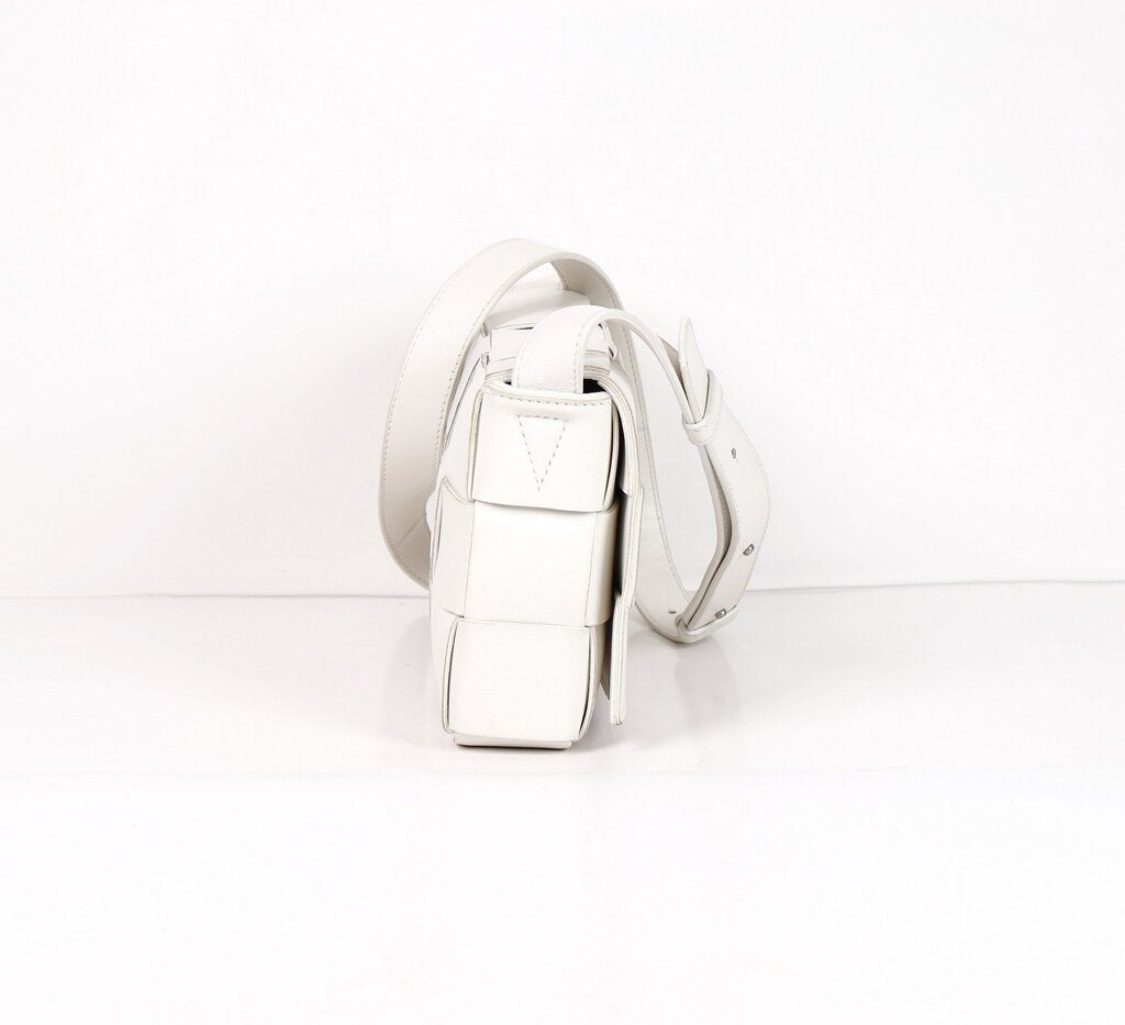 White Cassette Medium Crossbody
