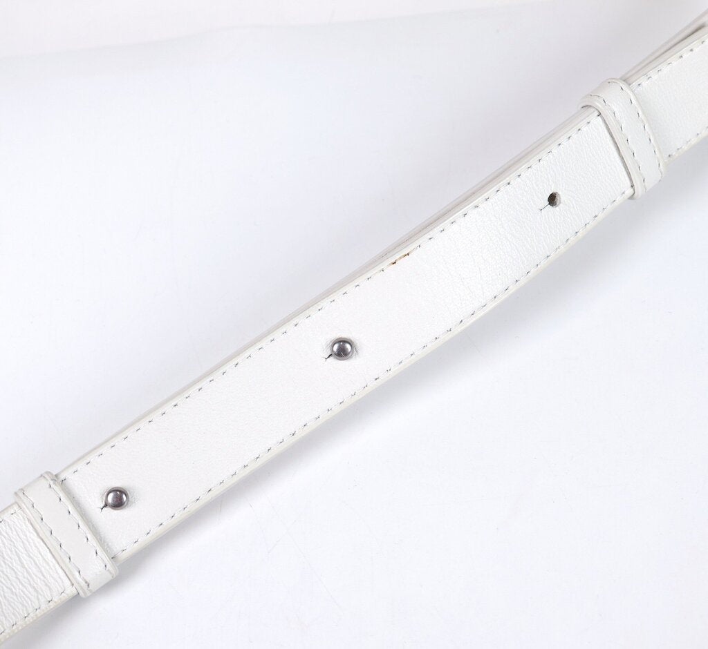 White Cassette Medium Crossbody