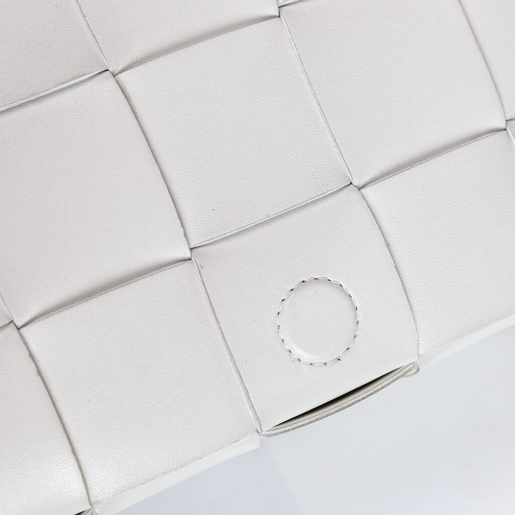 White Cassette Medium Crossbody