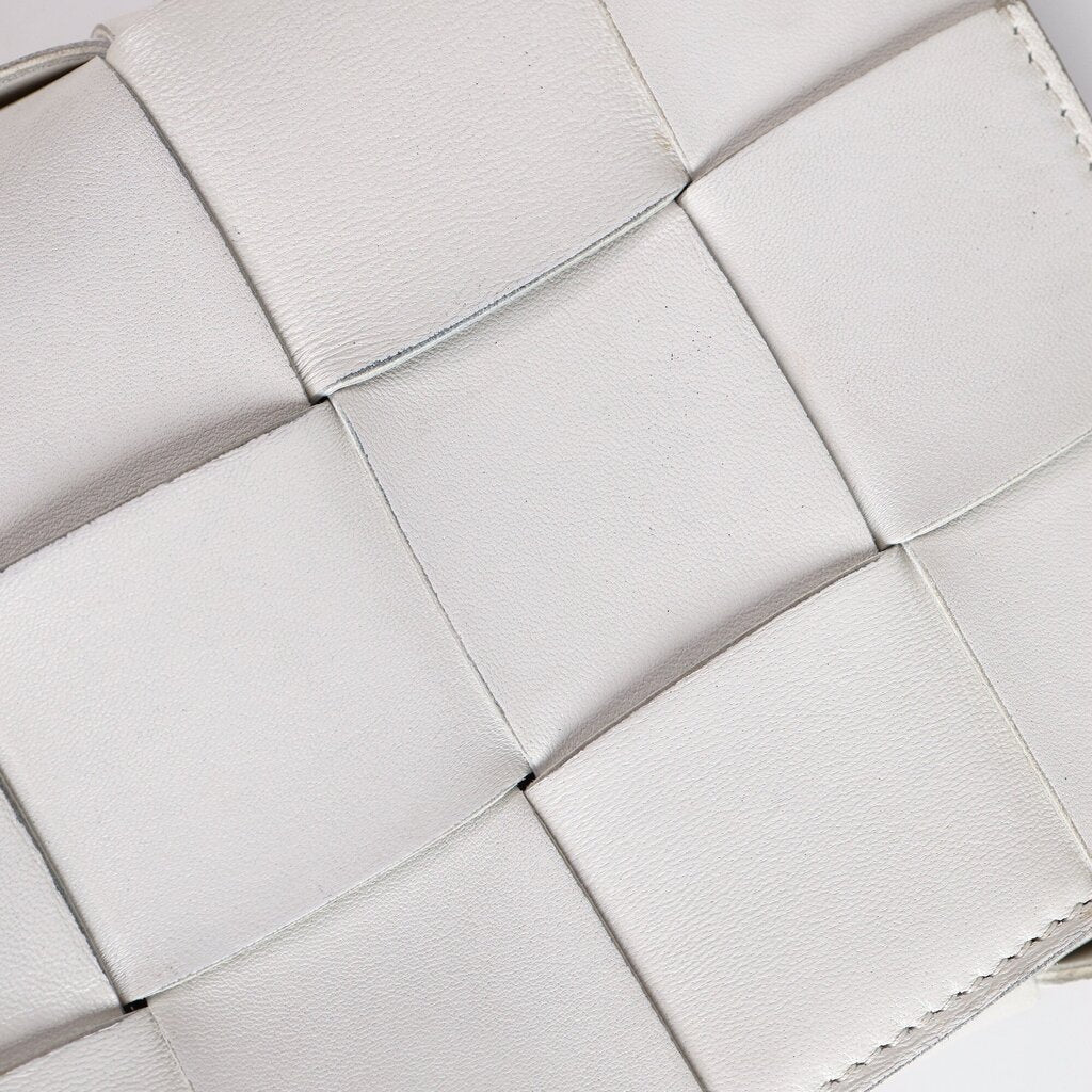 White Cassette Medium Crossbody