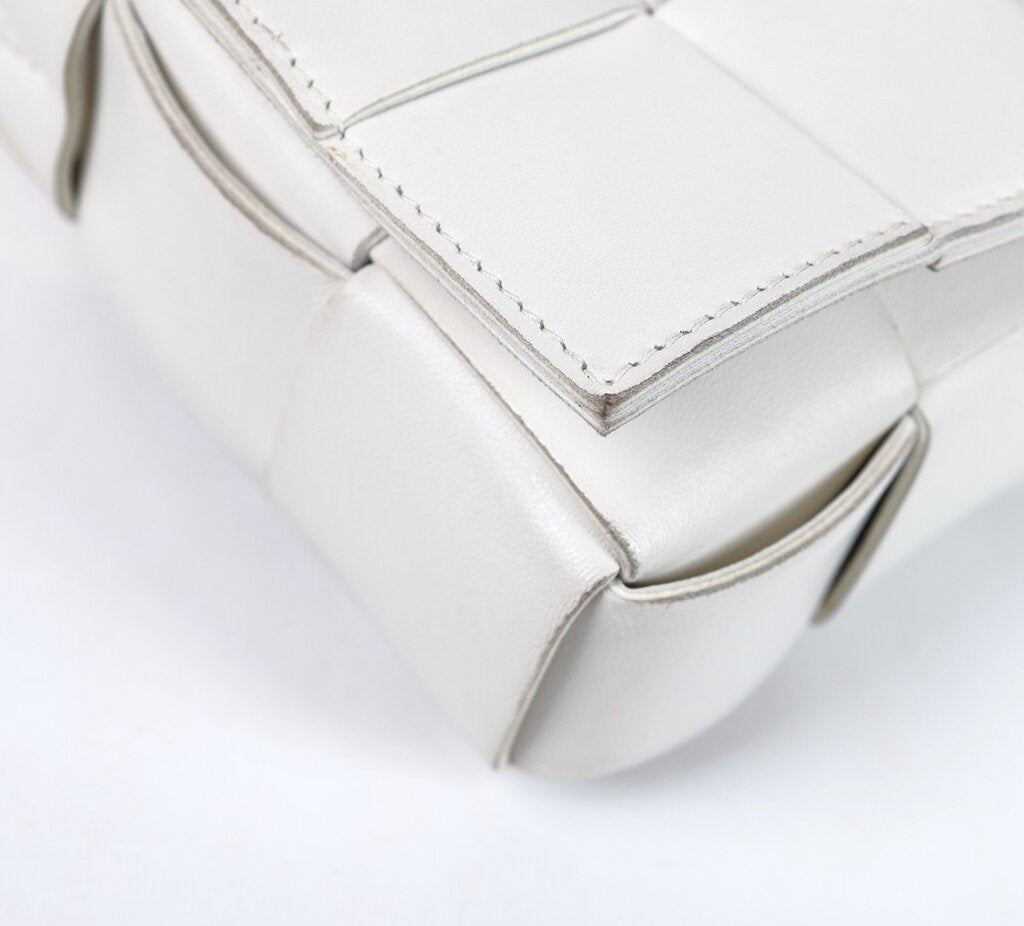 White Cassette Medium Crossbody