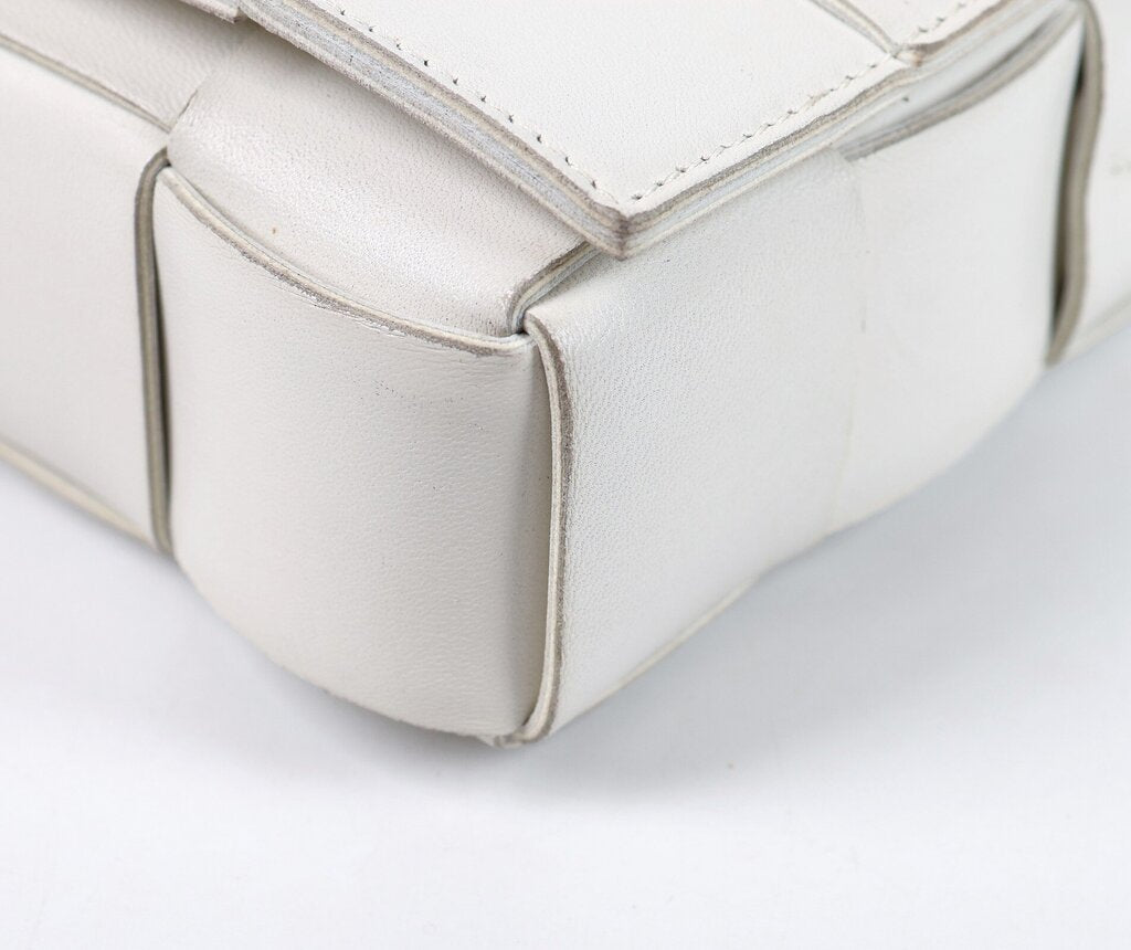 White Cassette Medium Crossbody