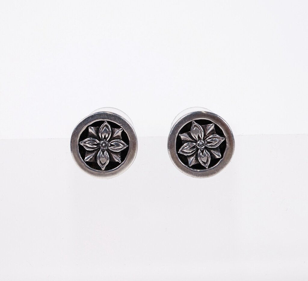 Sterling and Diamond 'Uxor Stud' Earrings