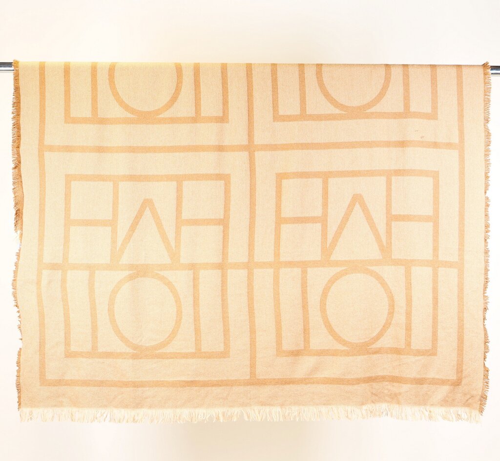 Brown Monogram Wool Scarf