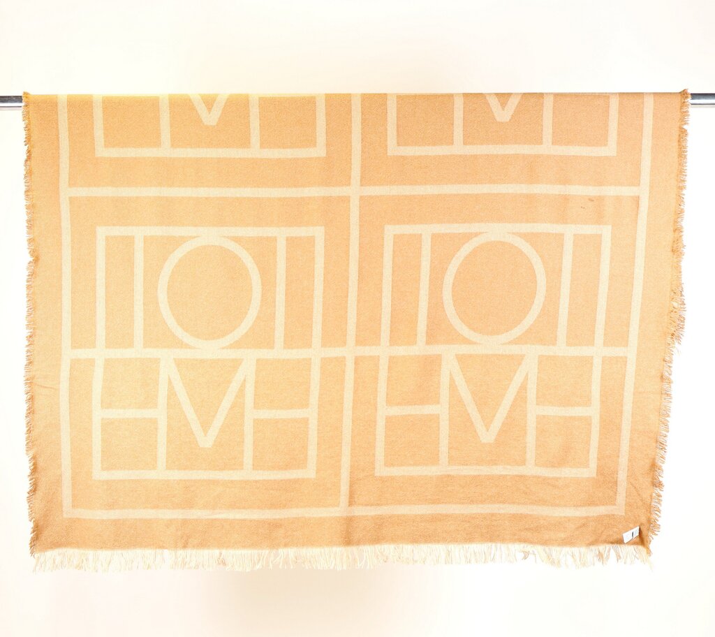 Brown Monogram Wool Scarf