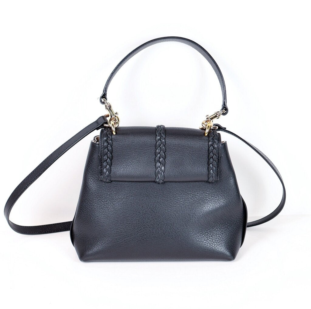 Black Leather Crossbody "Penelope"