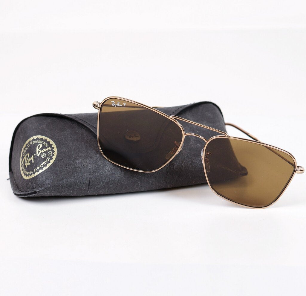 Gold "Caravan Reverse" Sunglasses